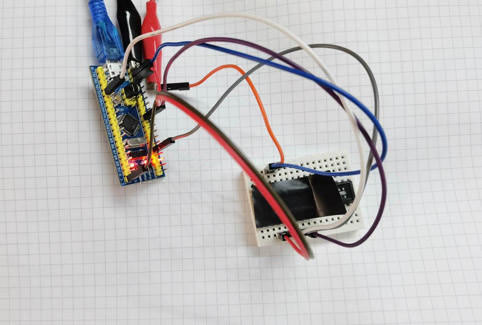 Wiring of TCD1304 and STM32 board